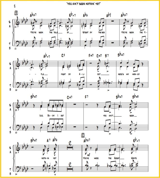 "You Ain't Seen Nothin' Yet" SATB + Rhythm Section - Image 2